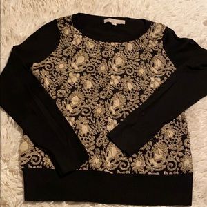 Gold and Black Sweater